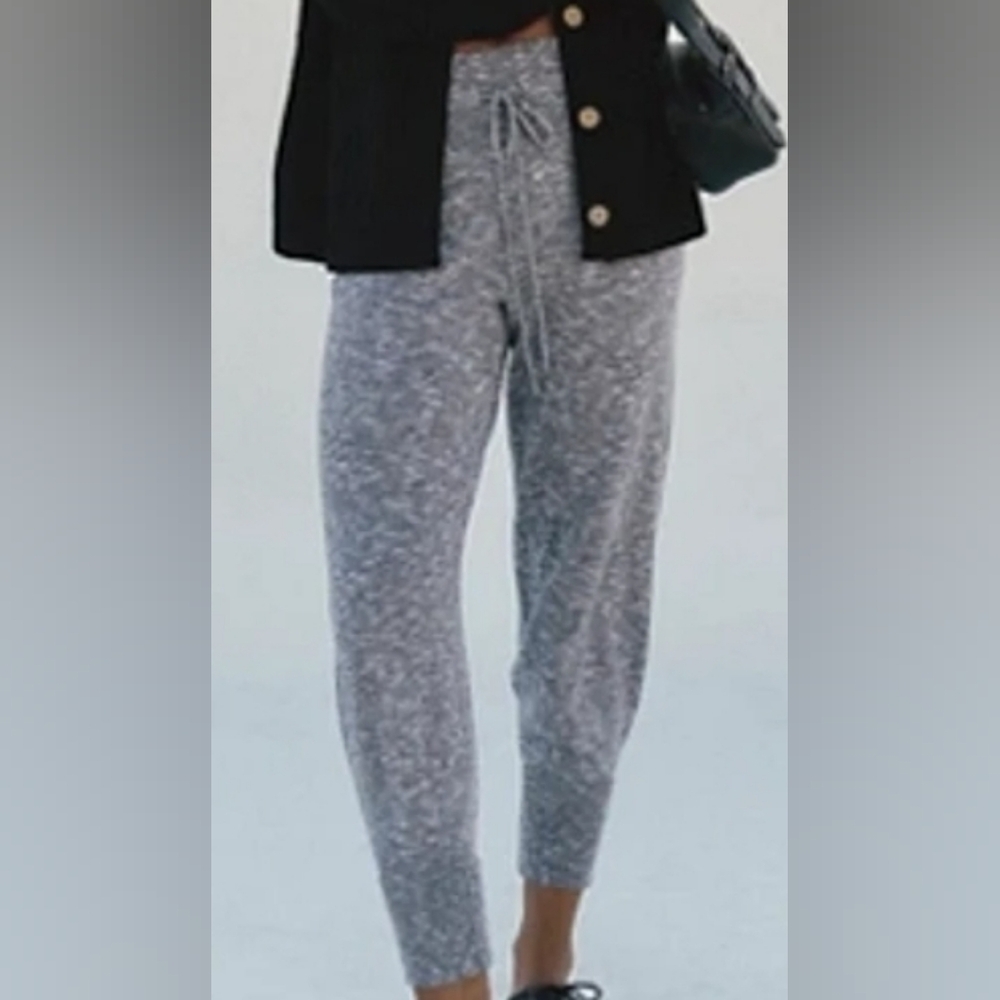 Free People Gray Joggers with Relaxed Fit and Soft Fabric